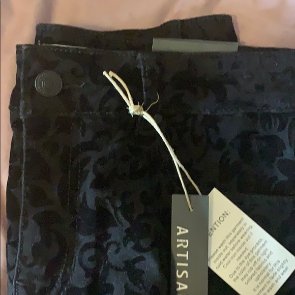 NWT - Artisan NY Floral Velvet Pants - Picture 3 of 4